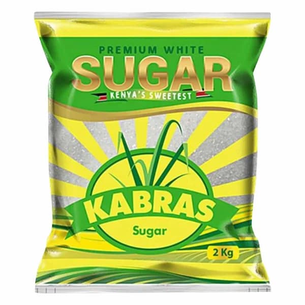 Kabras Premium White Sugar 2 kg — individual retail pack